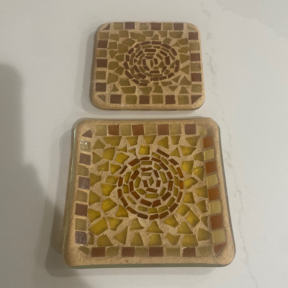 Partylite mosaic candle holder